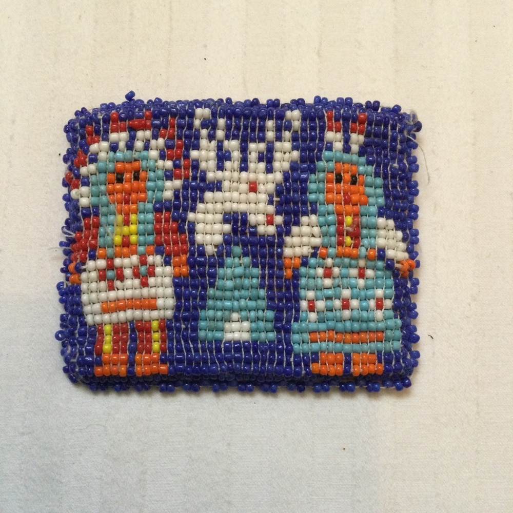 Vintage 70s Beaded Native American Coin Purse